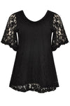 Tunic flare LACE - black - #1