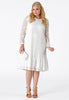 Dress frill LACE - white  - #2