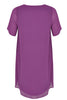 Dress A-line Voile - purple  - #2