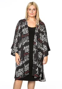Kimono SCRIPT - black - #1