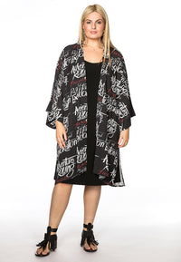 Kimono SCRIPT - black - #2