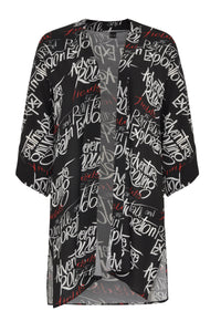Kimono SCRIPT - black - #4