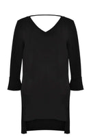 Tunic double v-neck DOLCE - black  - #4