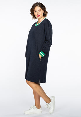 Dress-sweater stripe trim - blue - #2