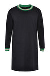 Dress-sweater stripe trim - blue - #4