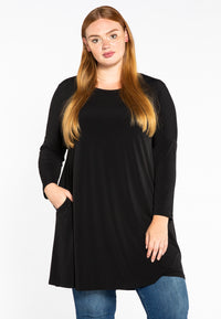 Tunic puckered shoulders DOLCE - black - #1