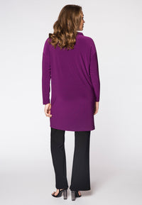 Tunic turned neckline DOLCE - purple - #3