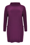 Tunic turned neckline DOLCE - purple - #4