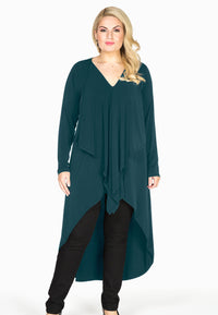 Tunic pointy layer DOLCE - green - #1