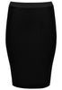 Skirt zip midback crèpe - black - #4