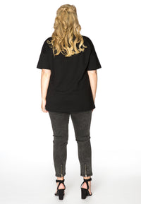 Shirt wide short sl L'amour - black - #3