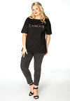 Shirt wide short sl L'amour - black - #2
