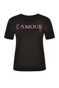 Shirt wide short sl L'amour - black - #4