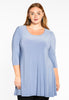 Tunic wide bot 3/4sl  DOLCE - blue