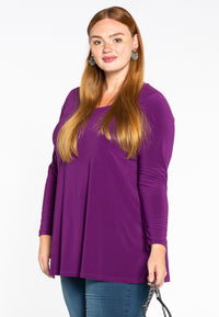 Shirt flare long sl DOLCE - purple - #1