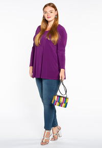 Shirt flare long sl DOLCE - purple - #2
