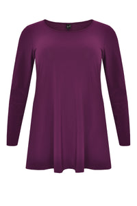 Shirt flare long sl DOLCE - purple - #4