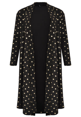 Cardigan GOLD DOTS - black  - #4