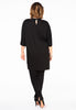 Tunic beaded neck INTERLOCK - black - #3