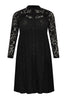 Dress ruffled LACE - black  - #4