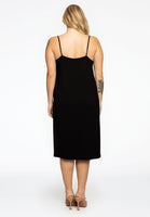 Dress spaghetti silk - black - #3