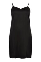 Dress spaghetti silk - black - #4