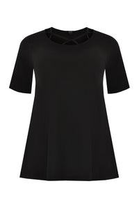 Tunic flare tape neck DOLCE - black - #4