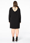 Dress deep back neck - black - #3