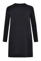 Dress deep back neck - black - #4