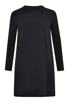 Dress deep back neck - black  - #4