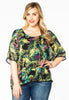 Blouse short LUCY - green 