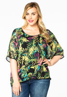 Blouse short LUCY - green  - #1