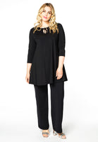 Tunic wide bot frill COCO - black - #2