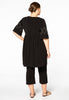 Tunic ruffled pearls DOLCE - black  - #3