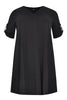 Tunic V-neck rolled sleeve COCO - black  - #4