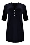 Tunic grandad collar DOLCE - blue - #4