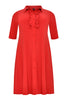 Blouse-dress ruffled DOLCE - red  - #4