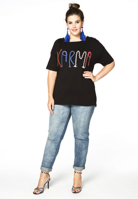 Shirt wide KARMA - black  - #2