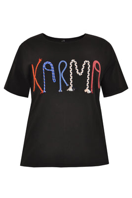 Shirt wide KARMA - black  - #4