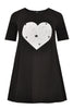 Tunic wide bot HEART - black - #4