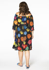 Dress wide neck CORAL - black - #3