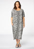 Dress wide SNAKE - white  - #2