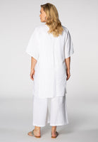 Blouse embroidered LINEN - white  - #3