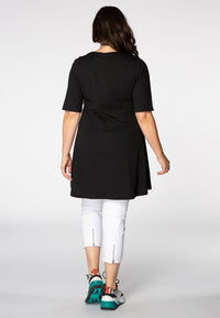 Tunic wide bottom Giraffe - black - #3