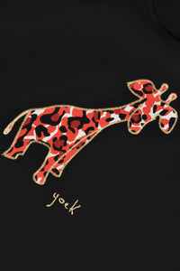 Tunic wide bottom Giraffe - black - #5