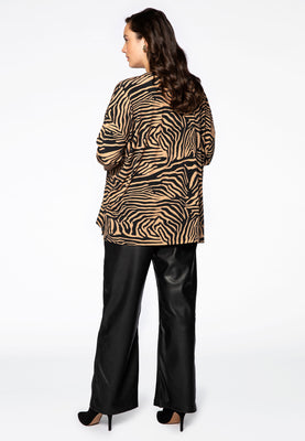 Shirt ZEBRA wide knot - brown - #3