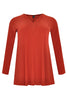 Tunic DOLCE flare v-neck - orange  - #4