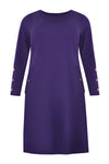 Dress INTERLOCK pockets - purple - #4