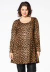 Tunic LEOPARD wide bottom - brown