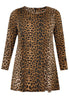 Tunic LEOPARD wide bottom - brown - #4